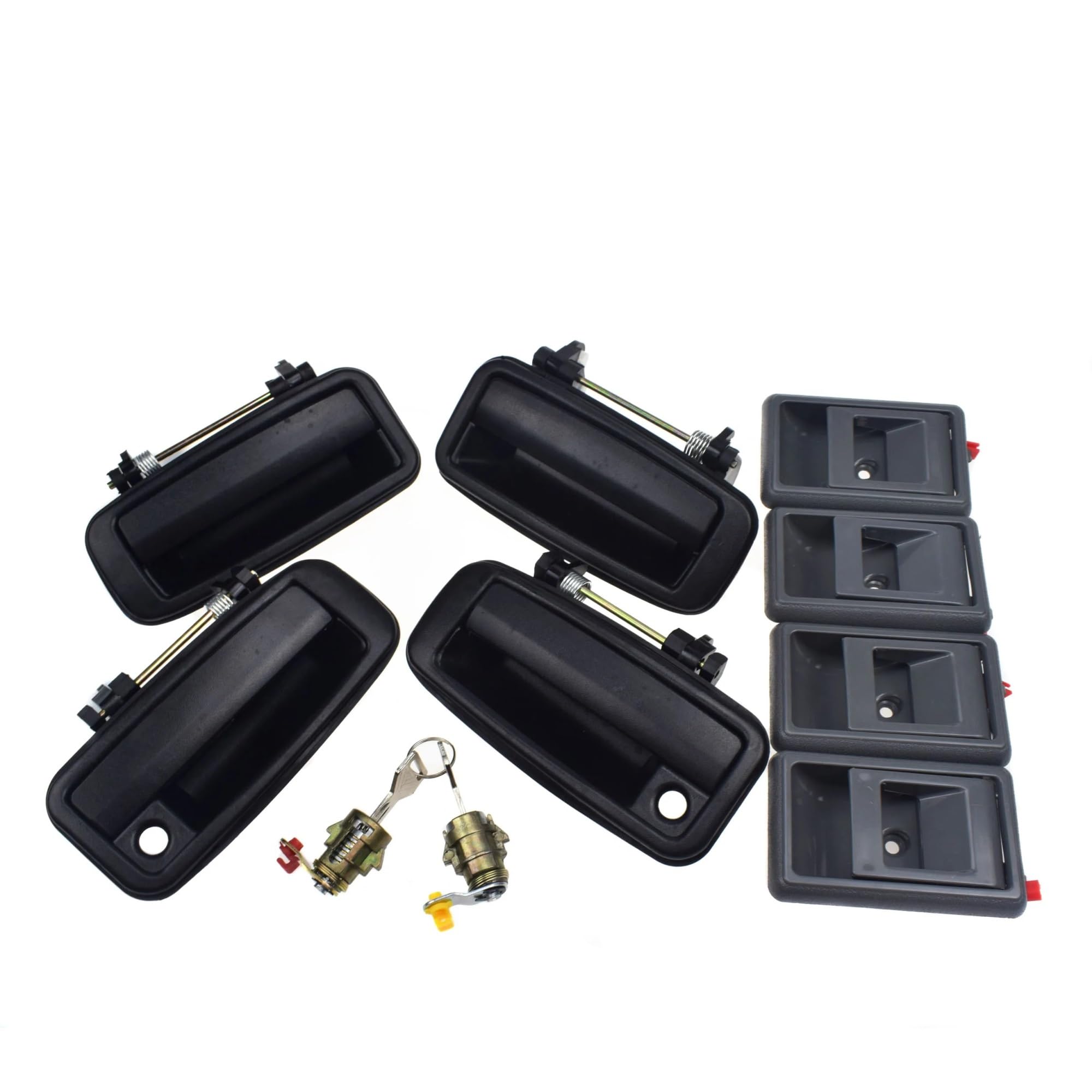 Hillar Outside Interior Lock Kit Door Outer Handle For Toyota For Corolla For Geo For Prizm 1988-1992 Outside Or Inside Door Handle Or With Lock 6922012110,69220-12110(Outside Interior Lock Kit)