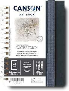 Clairefontaine Aquarel notebook A6 – 24 vellen 300g – hot pressed 32