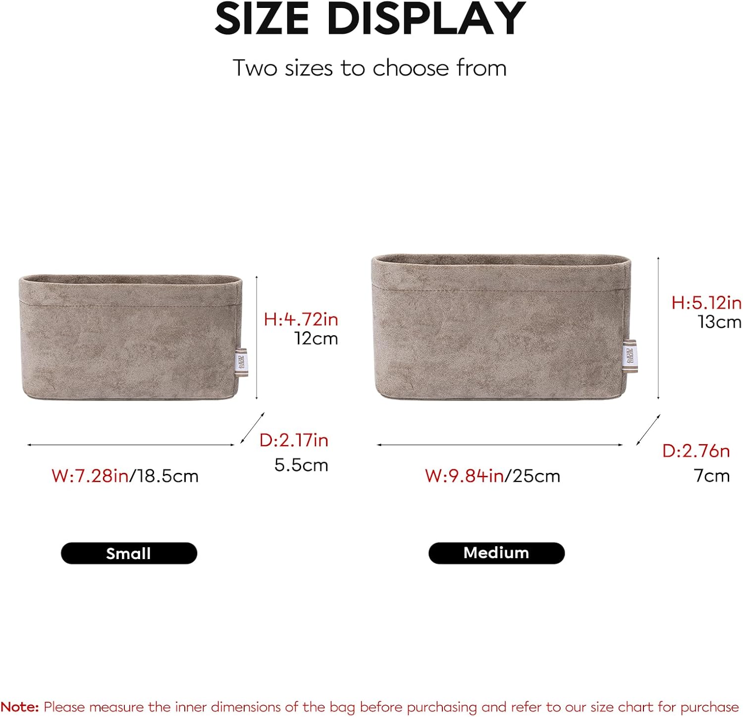 GIVLEFLY Velvet Purse Organizer Insert for Niki 22 Bag, Structured Handbag Liner with Multi Pockets, Soft Lightweight Divider Shaper for small Shoulder Bag (Not for Tote)