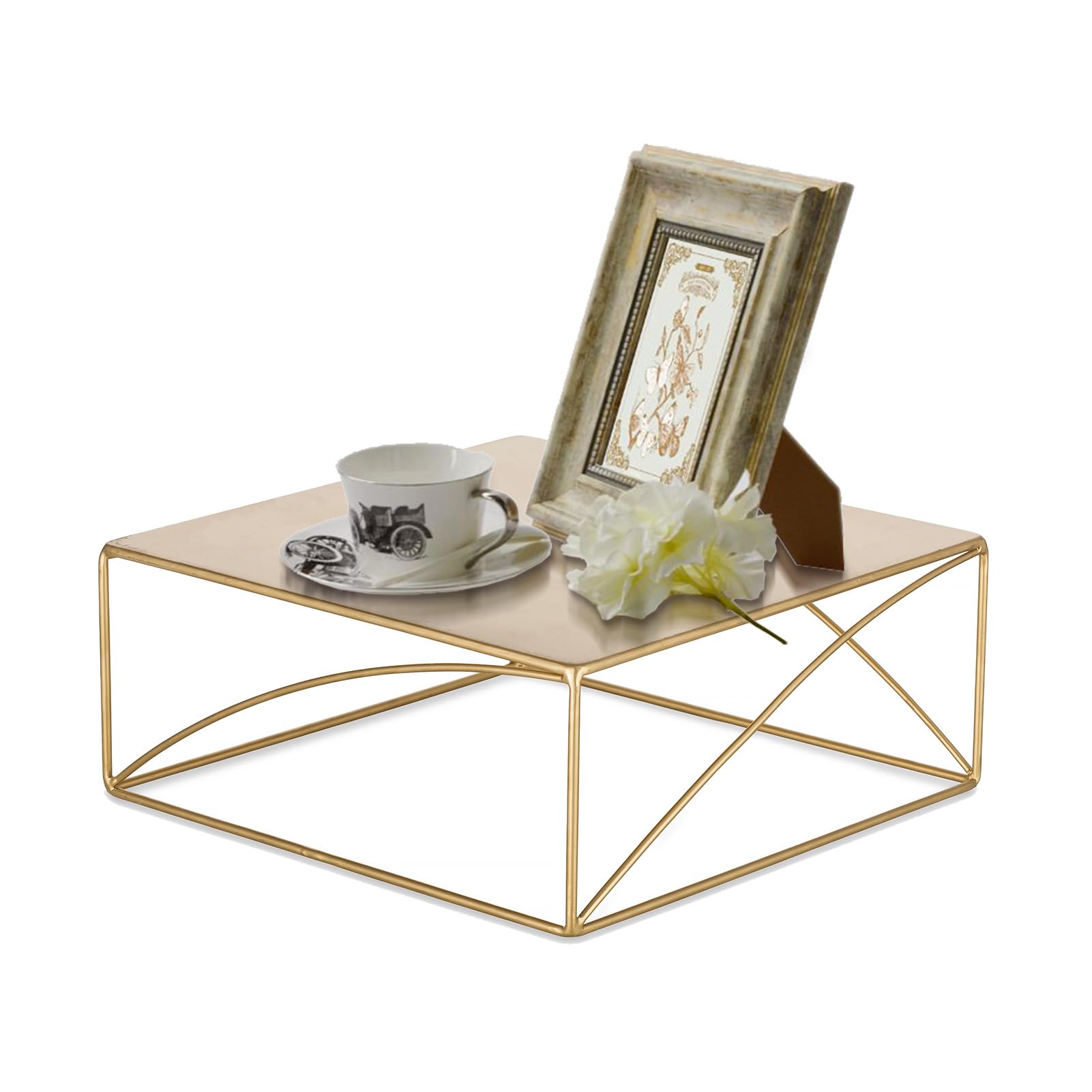 Nuptio Tarta Soporte Cake Pedestal: 31cm Boda Oro Expositor Stand Cupcakes Decoracion Pie Metal Escuadras Metalicas Estructura Baby Shower Navidad