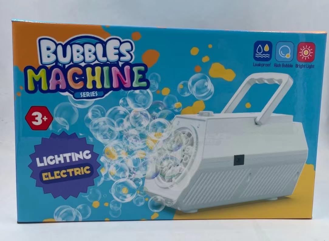 Neue Seifenblasenmaschine, Automatische Seifenblasenmaschine Kinder 10000 Blasen/Minute mit 240ML Tank, Blasenmaschine Geschenk für Kinder/Geburtstag/Party, Bubble Machine