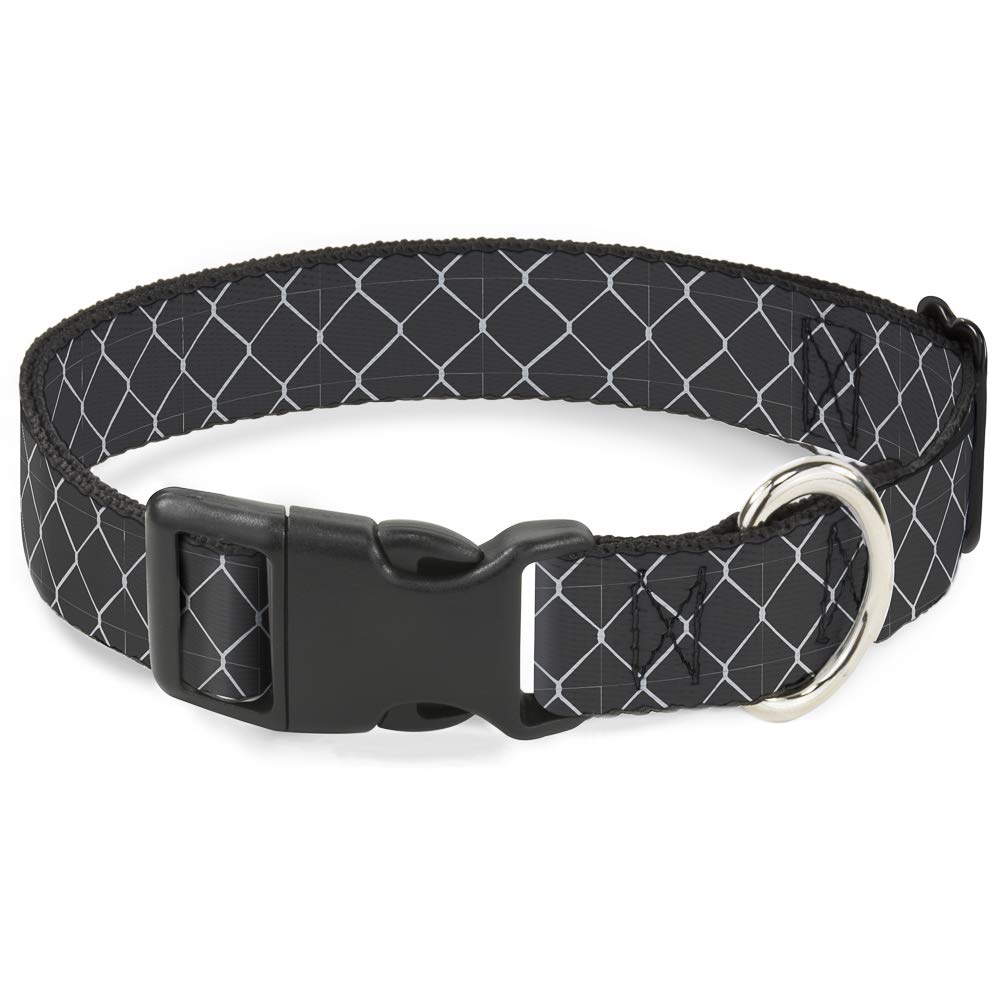 Collier à maillons de chaîne gris plastique 9-38,1 cm Buckle Down