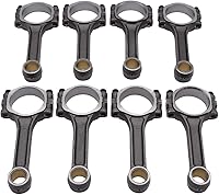 SHLPDFM 8pc I-Beam Connecting Rods 5.700" 5140 Steel for Chevy SBC 350 - 500HP 6000RPM Rated