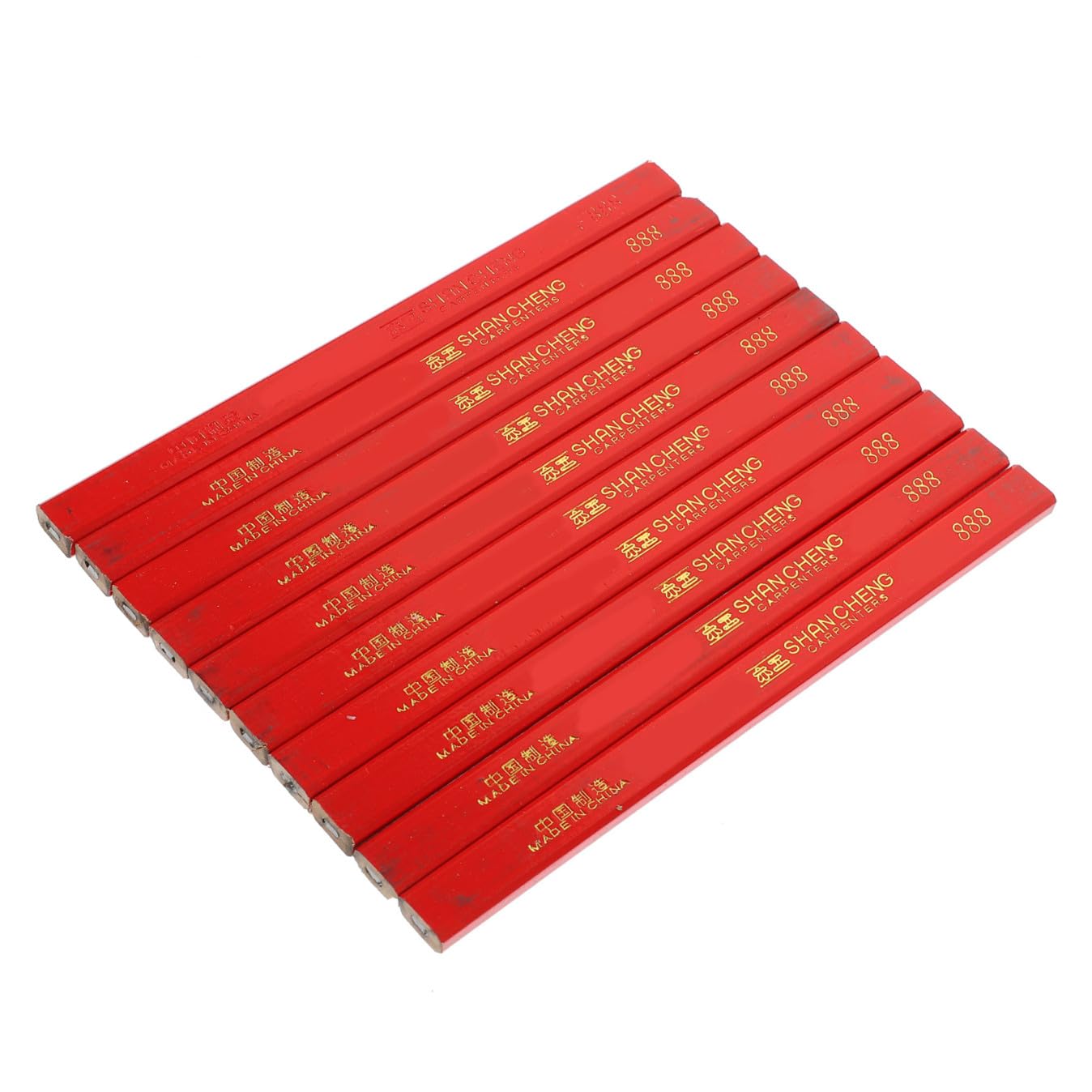 ORFOFE Lápiz de Carpintero Octogonal de Madera 72 Piezas para Madera
