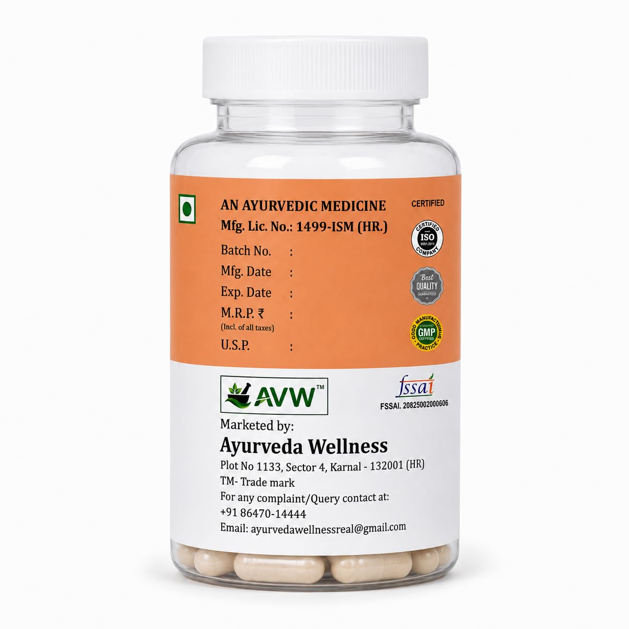 AVW Body Grow Capsules 750mg, 60 Capsules | New & Improved Formula | Ayurvedic Weight Gainer for Digestion & Muscle Mass | 100% Natural for Men & Women | Increases Strength & Appetite Naturally — Amazon image 9