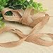 50M Arpillera de Yute Craft Ribbon,Natural Yute Arts and Crafts Cuerda de...