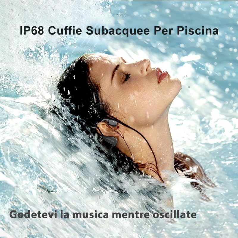 Auricolari A Conduzione Ossea HIFI WALKER T10 Air - IPX8 Per Nuoto, 32GB MP3, Bluetooth 5.3, Per Sport E Outdoor - Foto 7