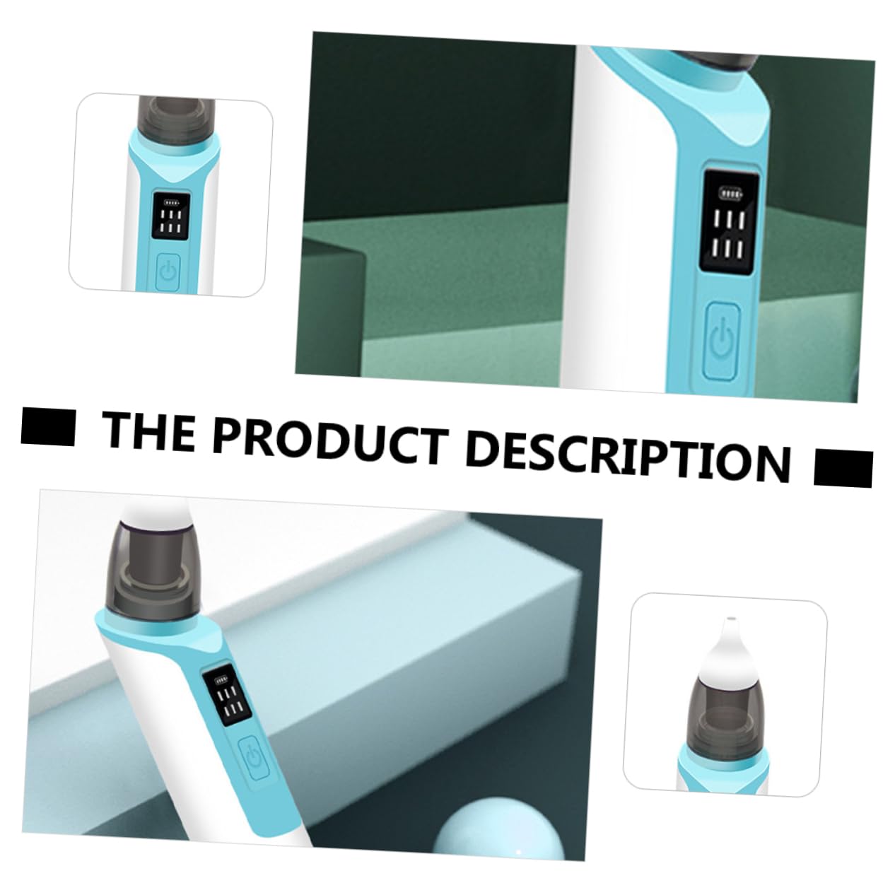 Kisangel Limpiador Bebe Eléctrico Aspirador De Mocos Velocidades Batería Usb Seguro Para Recién Nacidos