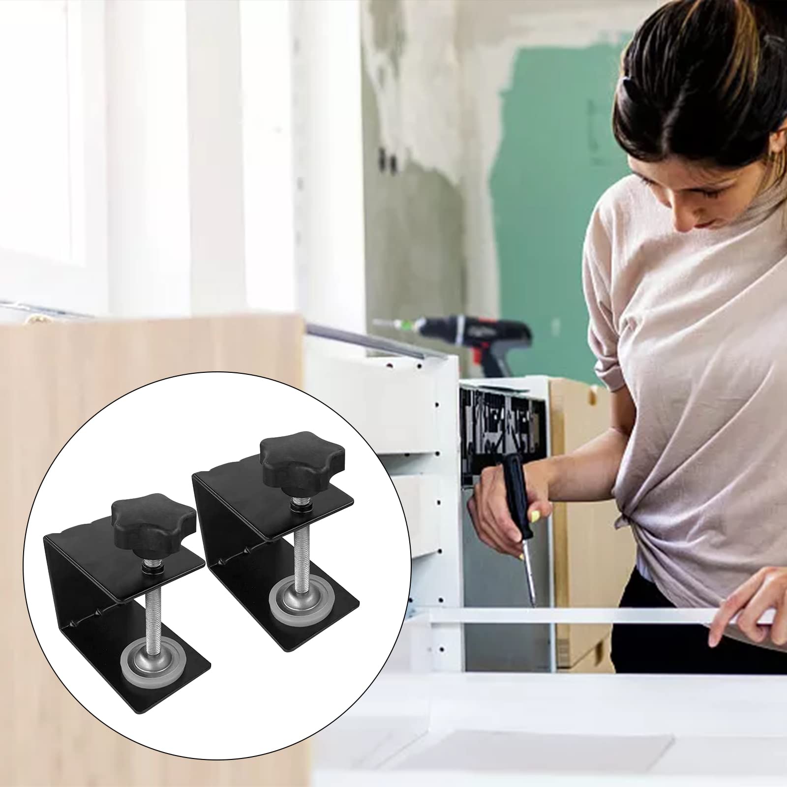 Pinces D'installation Avant De Tiroir D'armoire, 2 Pièces, Charpentier