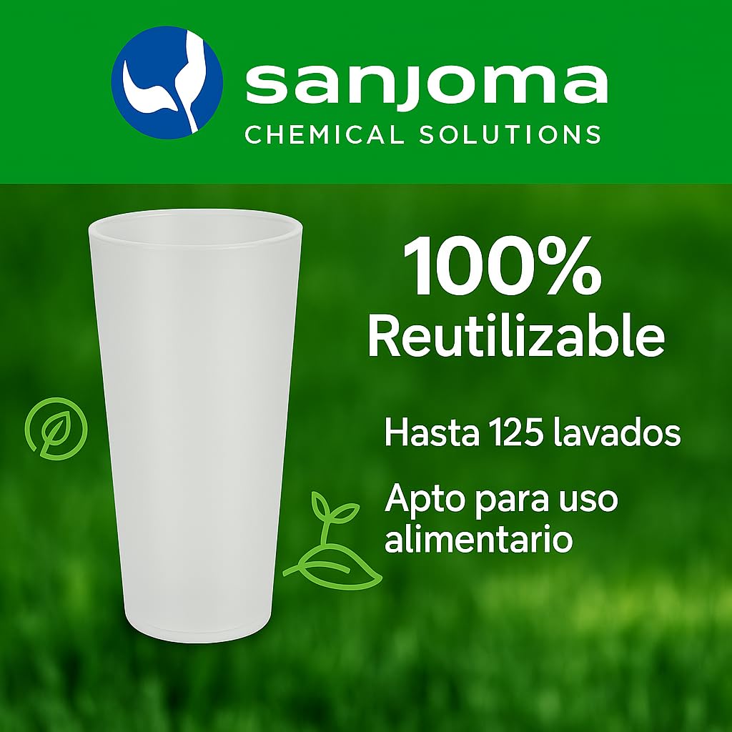 Vasos de tubo Pack economico reutilizables 300ml - Color Transparente - Plástico duro (Polipropileno) - Libres de BPA ecologicos y reciclables (Pack 500)