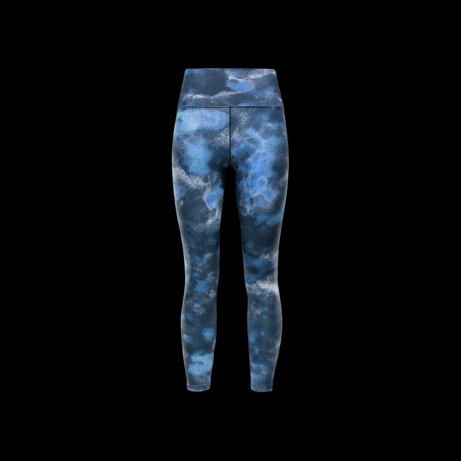 Nike One Women's High-Waisted 7/8 Printed Leggings (FZ7275-478, Armory Navy/Black) Size Medium - Image 8