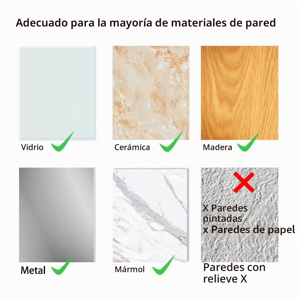 PaiLeWei Ganchos Adhesivos Para Pared - 6 Piezas Gancho Adhesivo de 5 Kg (MáX.), Para Cocina, Colgar, Pared, Puerta, Albornoces, Colgador Toalla Baño Adhesivo (6 Piezas)