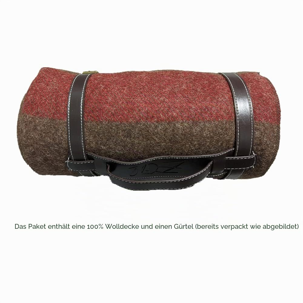 JQZ Decke aus 100% Wolle, 2 kg, Militär, warm, dick, waschbar, 149,9 x 203,2 cm, ideal für Camping, Outdoor, Sportveranstaltungen, Survival- und Notfall-Kits
