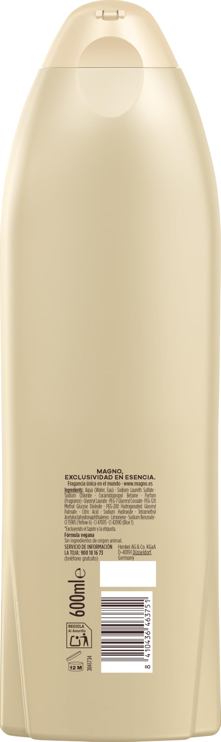 Magno Gel de Ducha Gold 600ml Fragancia seductora