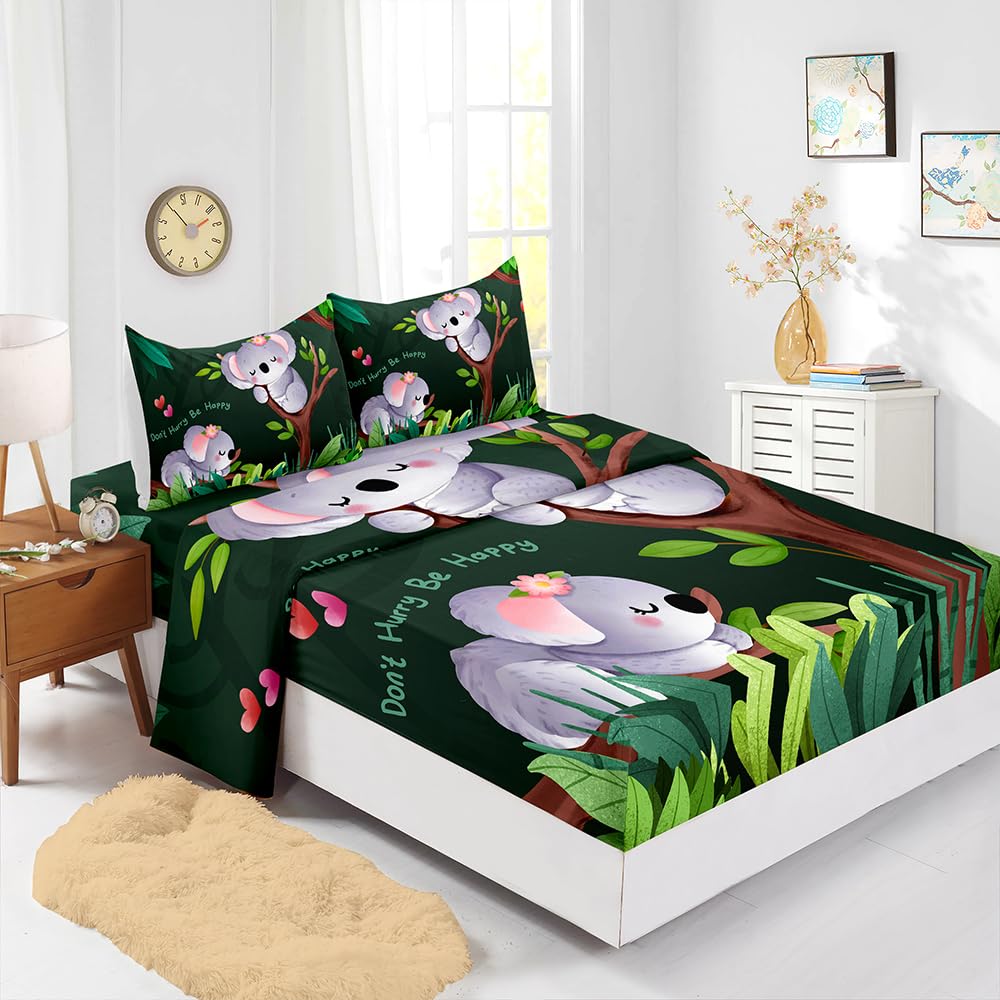 Lenzuola Una Piazza E Mezza Verde Viola Lenzuolo Con Angoli Singolo Fino 40Cm Di Profondità,Lenzuola In Microfibra Spazzolata,Resistente Allo Sbiadimento E Resistente Lenzuolo Singolo Con Angoli