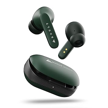 Boult Audio Airbass Z20 TWS, 40H Battery Life, Zen? ENC Mic, Type-C Lightning Boult? Fast Charging (10Mins=100Mins), BoomX? Tech Bass, Environmental Noise Cancellation, IPX5 in Ear Earbuds (Green)