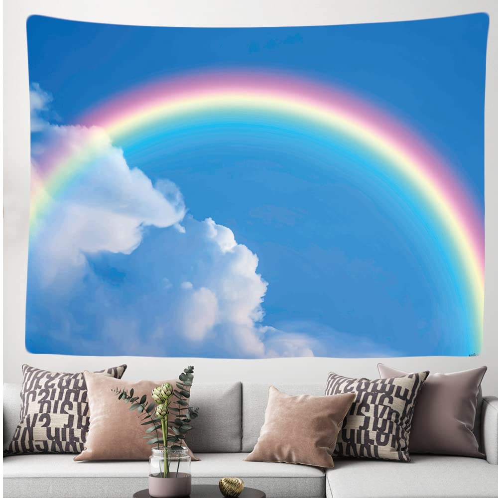 Ulticool, Tapestry Decoration Home, Rainbow Clouds Blue Sky, 200 x 150 cm, Wall Towel Wall Hangings - Image 3
