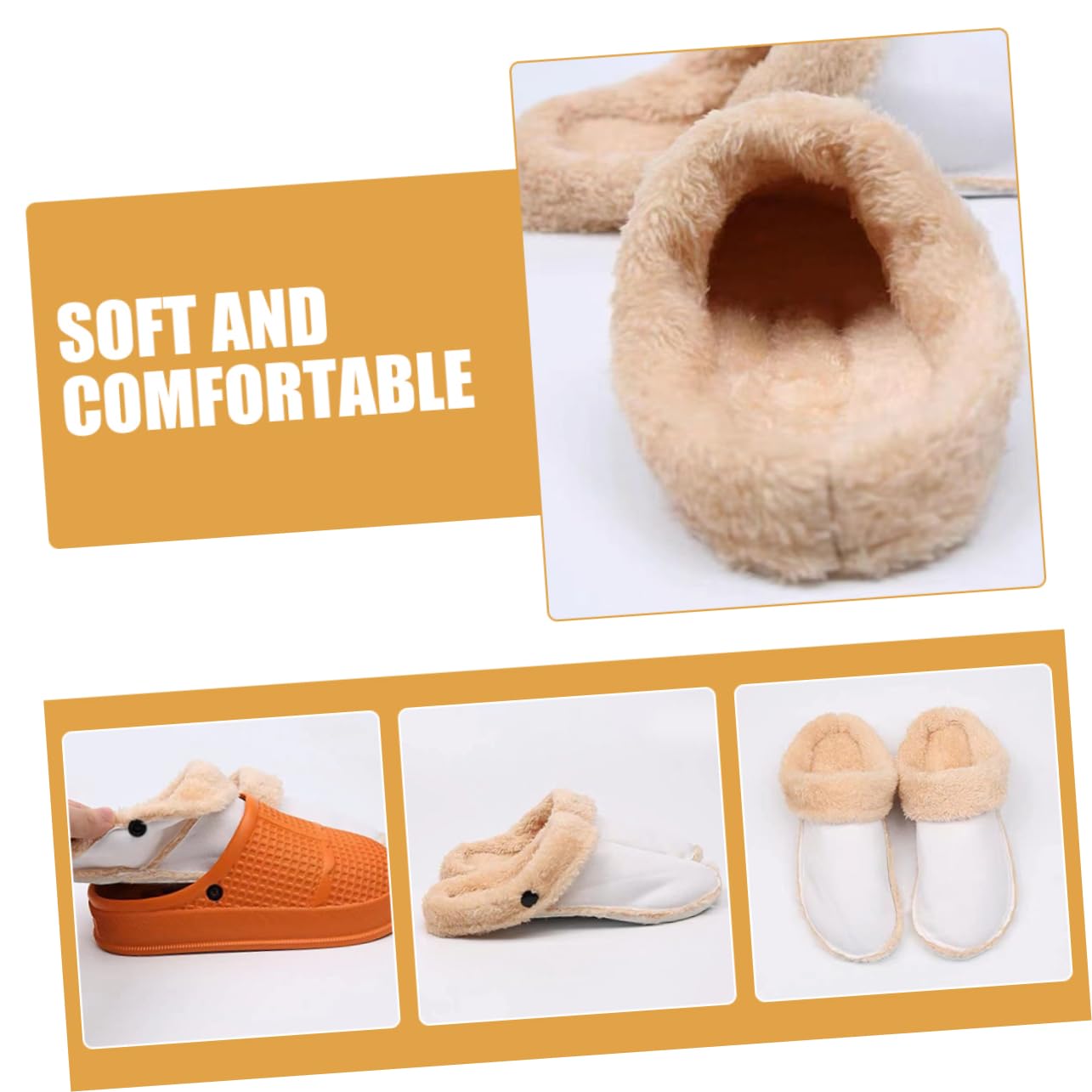 5pares Inserts De Invierno Para Zapatillas De Mujer Forros De Peluche Extraíbles Plantillas Cálidas y Suaves Para Calzado Agujereado Confortables y Fáciles De Limpiar