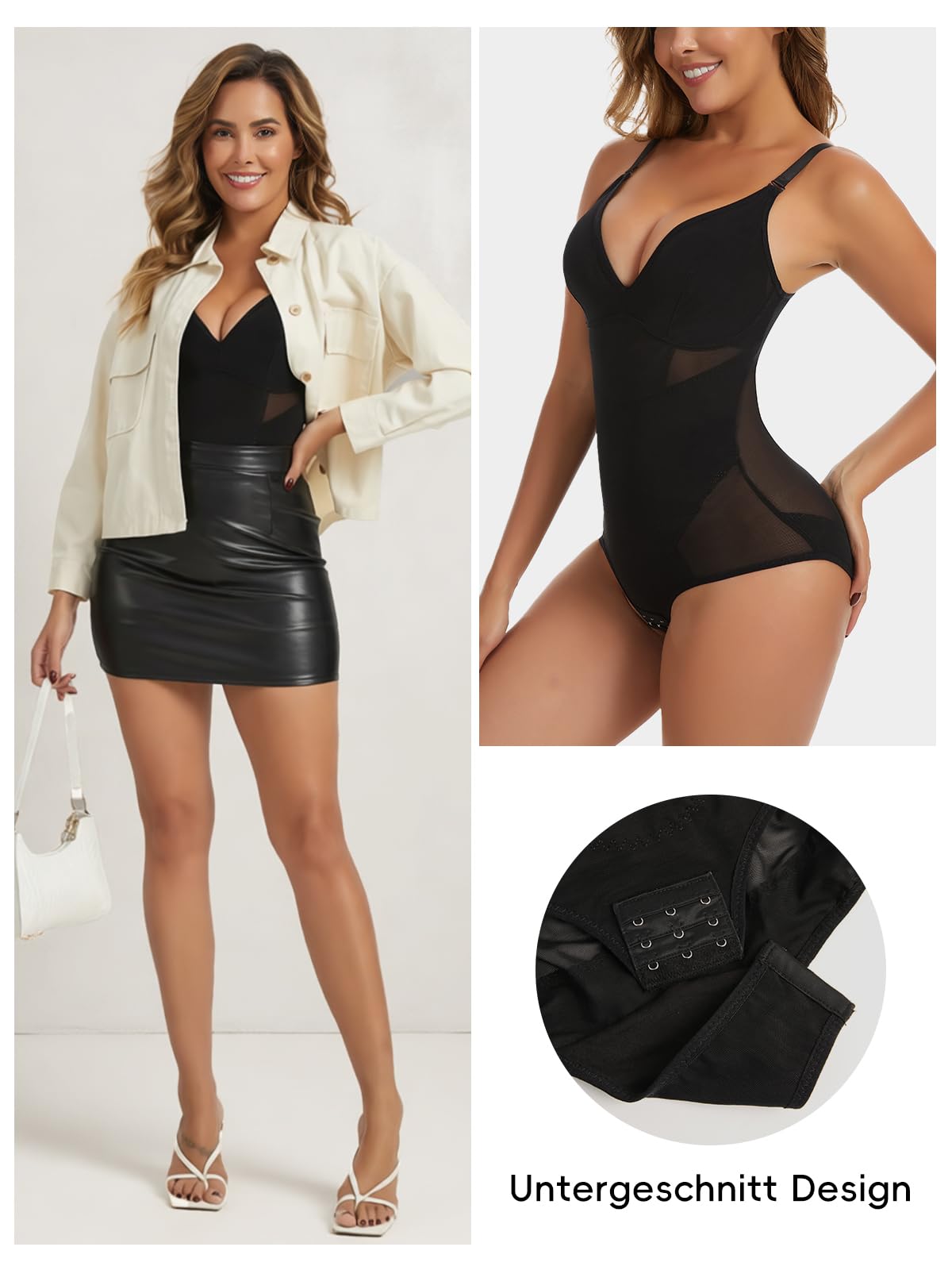 Joyshaper Body Shaper Damen Shapewear Bauchweg Bodysuit Figurformende Miederbody Stark Formend Shaping Bodysuits