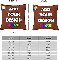 Vista 100 de Funda de almohada personalizada con nombre de texto fotográfico, funda de almohada impresa de dos lados para cumpleaños, Navidad, aniversario