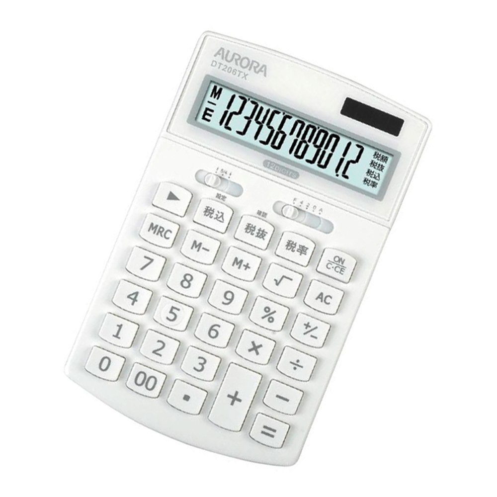 Amazon.co.jp: オーロラジャパン 中型卓上電卓 税計算機能付き