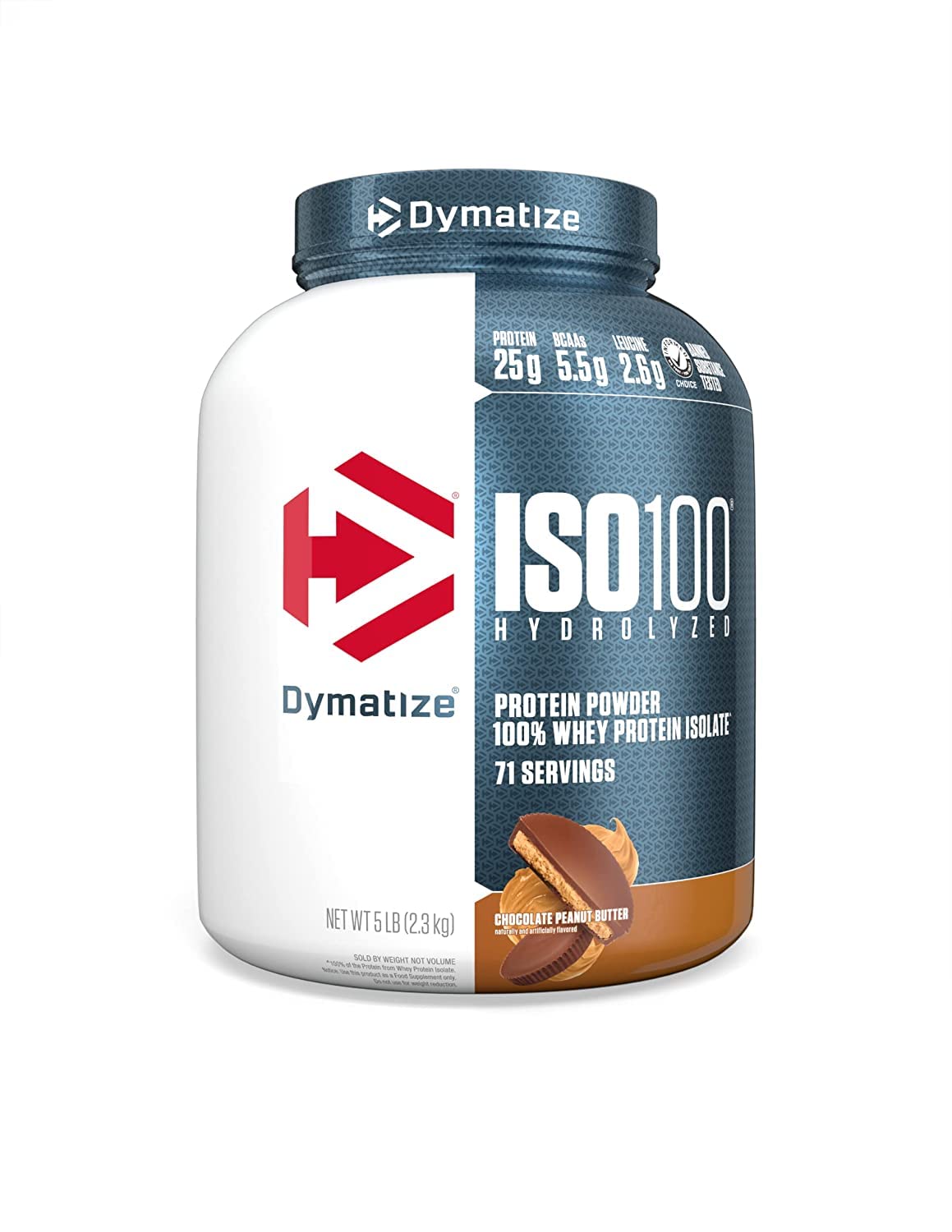 Dymatise Iso 100 Whey Protein Powder with Hydrolysate 100% Whey Protein Isolate 5lbs Netwt 2.3kg (Chocolate Peanut Butter) (B0DGFFSNHP) Amazon Price History, Amazon Price Tracker