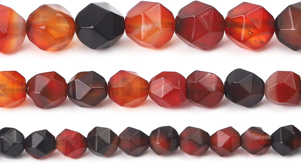Faceted Natural Dream Agate Stone Round Beads 8mm 36cm/Strand for Jewelry Making - Image 4