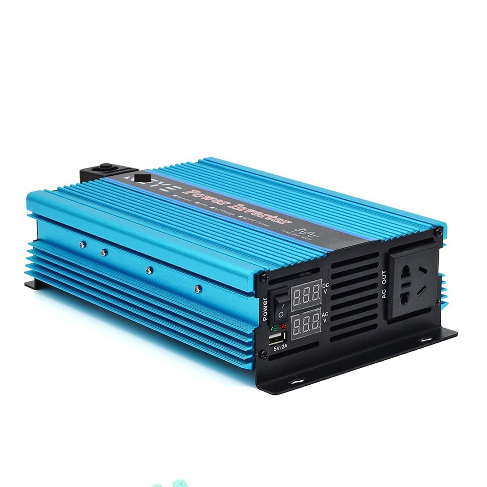 Przetwornica czystej fali sinusoidalnej 12V 230 czysta przetwornica sinusoidalna 12V do 220 zestaw zasilający falownik z ładowarką USB do baterii Power Bank,PotężNa Moc WyjśCiowa(1000W,12V_60HZ)