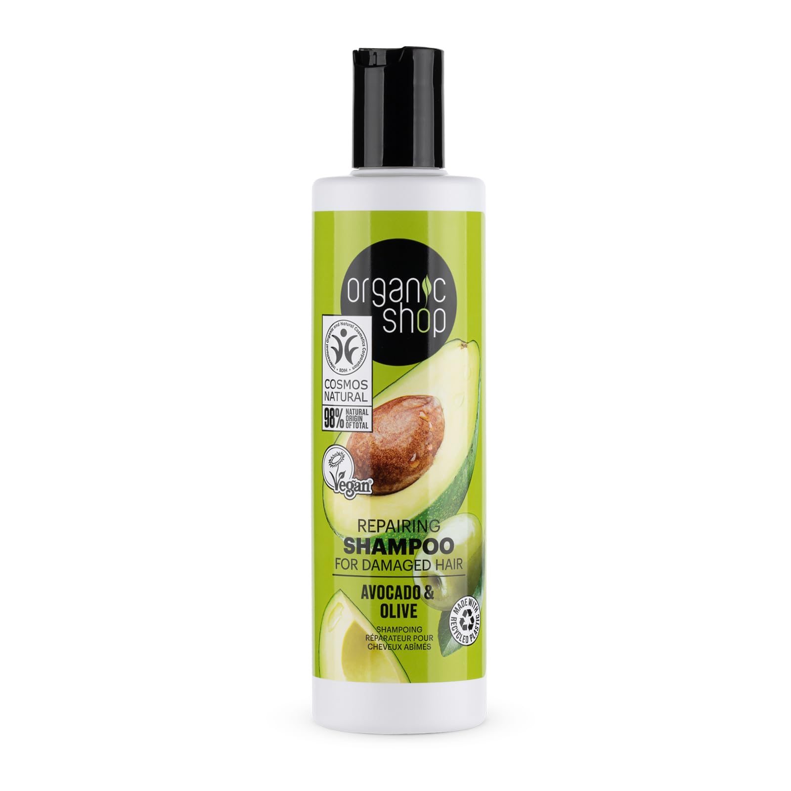 Damaged Hair Repairing Shampoo Avocado and Olive, 280 ml