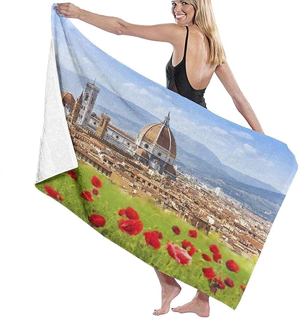 160cmX80cm Beach Towels,Microfibre Beach Towels Large,Castle Building,Sand Free,Quick Dry,Lightweight Beach Towels for Sports,Swimming,Yoga,Gym,Travel,Camping