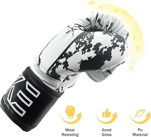 Miniatura 4 de CKE Guantes de boxeo para niños y niñas, jóvenes de 5 a 12 años, guantes de boxeo de entrenamiento para saco de boxeo, kickboxing, muay thai