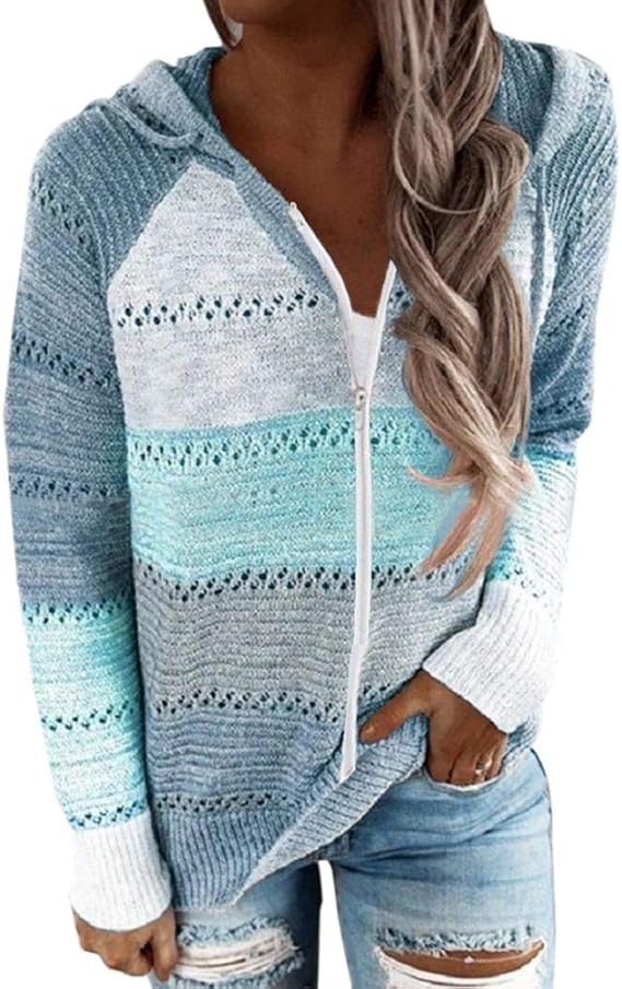Cárdigan De Punto Grueso Para Mujer - Manga Larga, Con Bolsillos, Ideal Para El Otoño E Invierno, 100% Acrílico