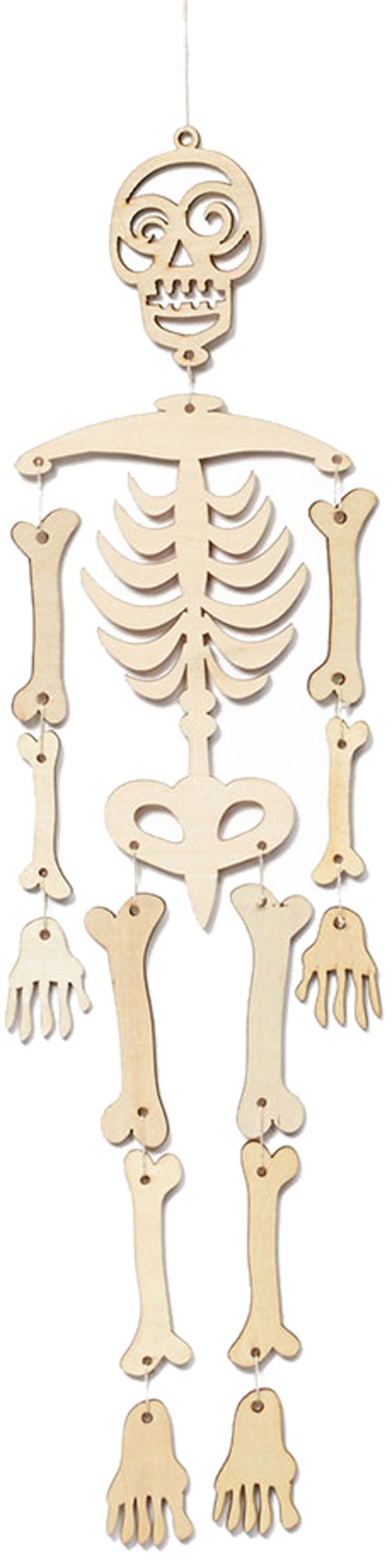 Cintre Squelette Suspendu Enesco Flourish de 58,4 cm pour décoration gothique