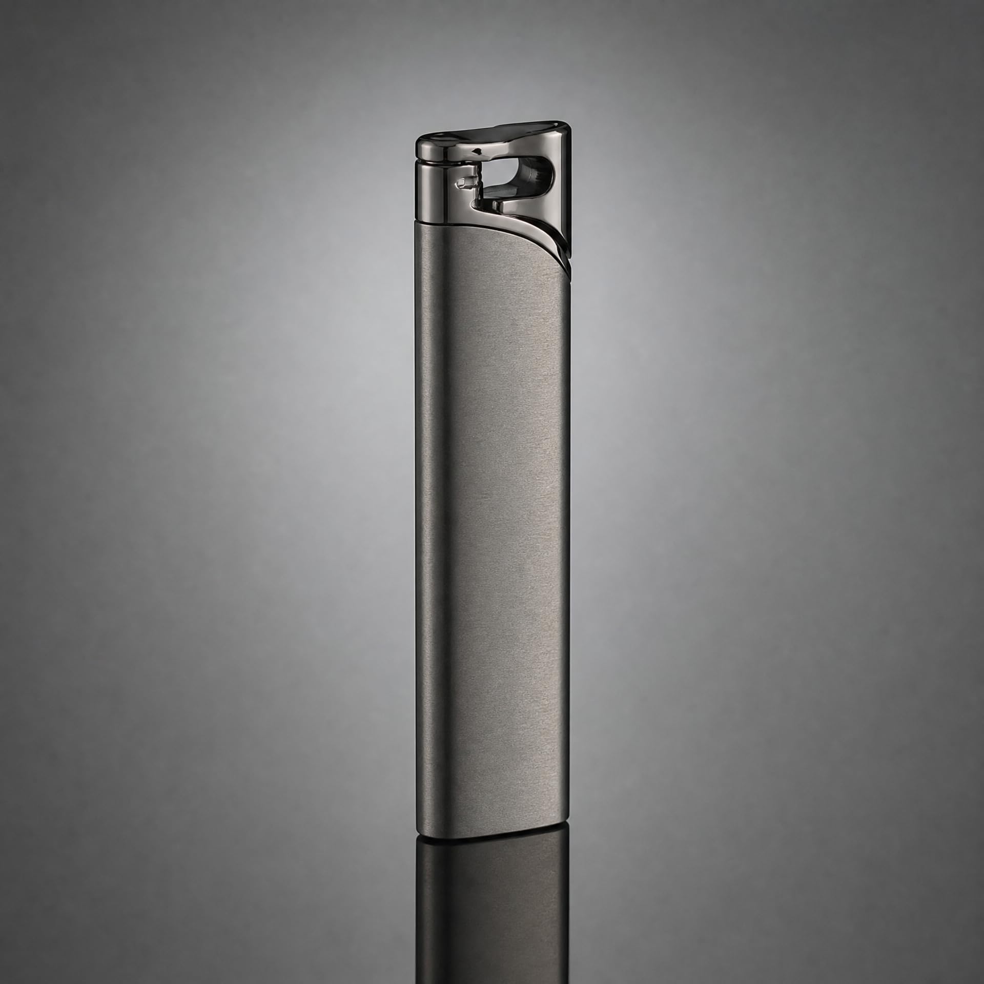 Aquila Premium Metal Jet Flame Lighter – Slim Windproof Gas Lighter, Refillable Pocket Lighter for Smoking, Luxury Vintage Cigarette Lighter Gift Set (Limited Edition) (Grey)-image-6