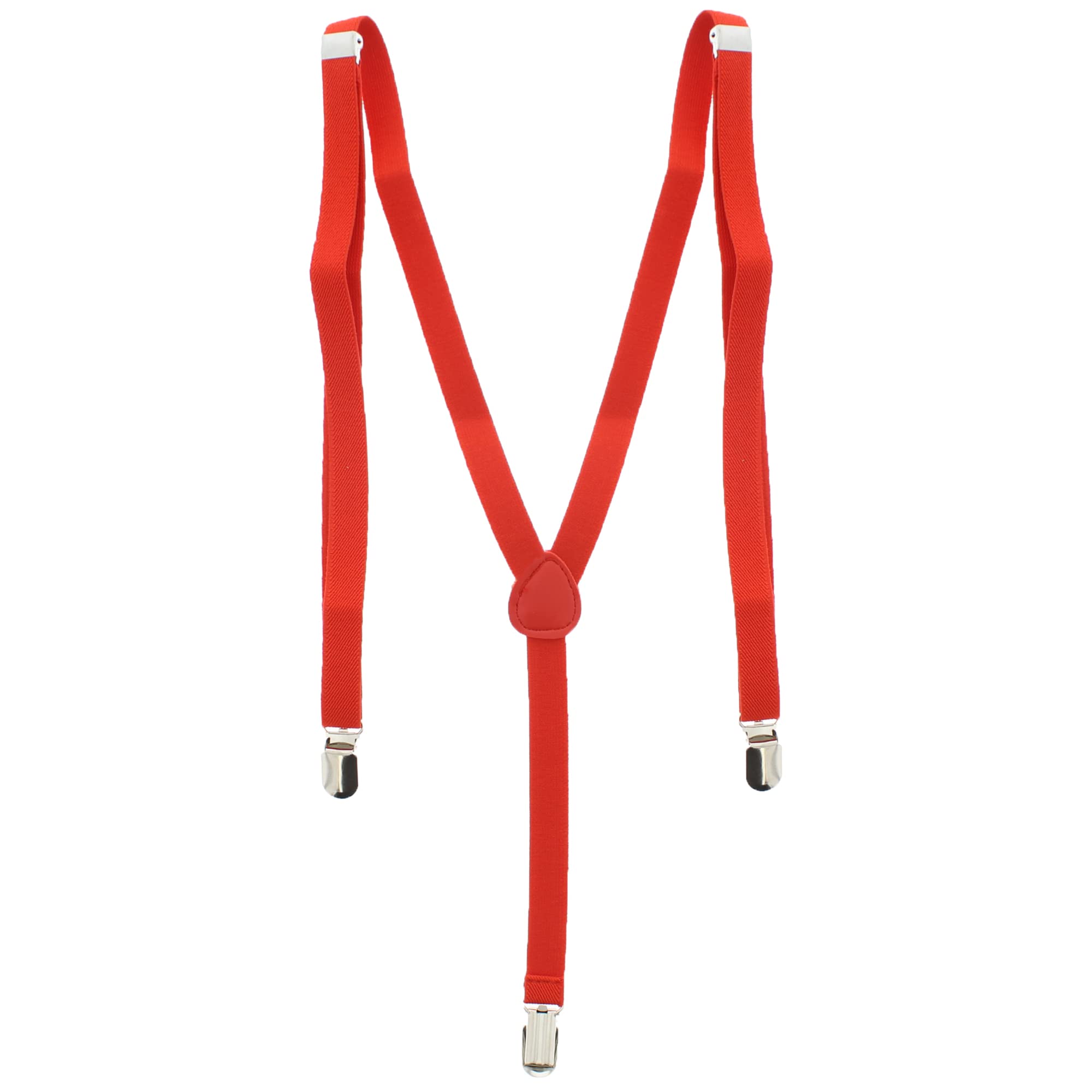 Zac's Alter Ego Men/Ladies Adjustable 15mm Width Skinny Plain Braces/Suspenders