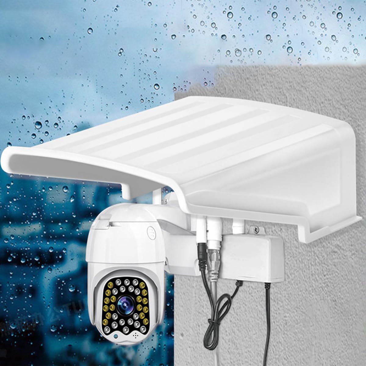 Generic E-Horde Universal Überwachungskamera Abdeckung Schild, CCTV Überwachungskamera Abdeckung Wetterfester Regen und Sonnenschutz für Dome/Bullet Outdoor Kamera