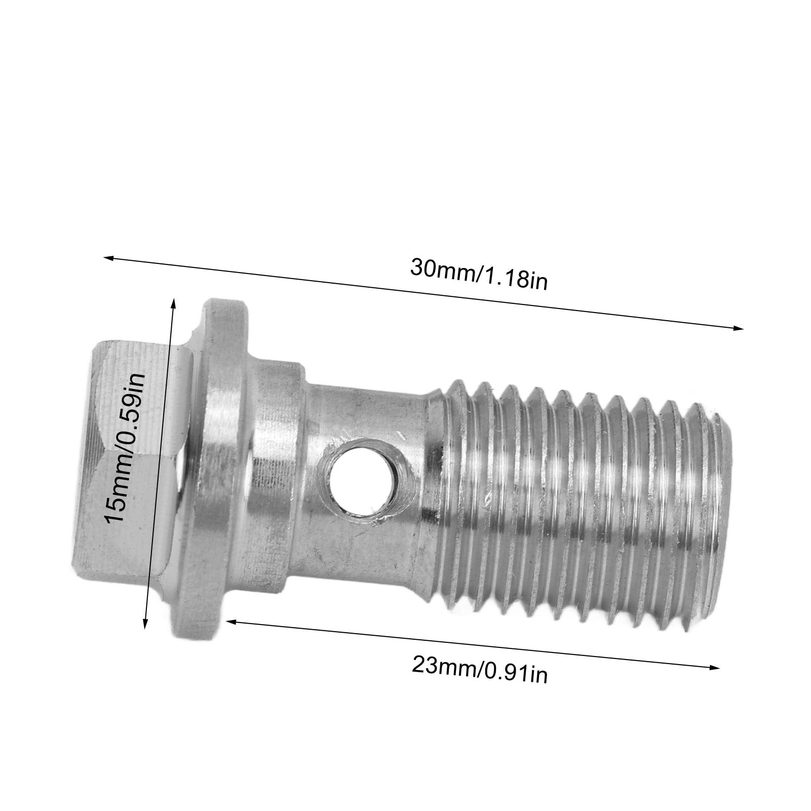 Śruba M11 X 1,25 23 Mm, śruba śrubowa Zestaw Podkładek do Zgniatania do Samochodu, Wysoka nośność Metalowa Solidna Konstrukcja do Układu Opałowego