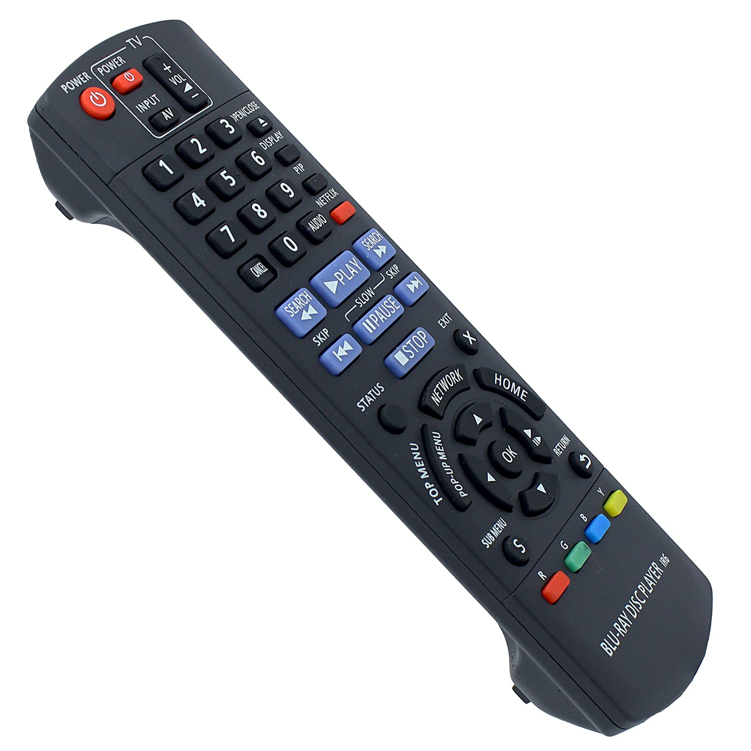 N2QAYB000575 Remote Control Replacement for Panasonic Blu-Ray Disc IR6 Player DMP-BD75 DMP-BD755 DMP-BD755P DMP-BD75P DMP-BD75PC DMP-MST60 DMP-MS10 DMP-BDT210 DMP-BDT110 DMP-BDT215 DMP-BDT310 - Image 2