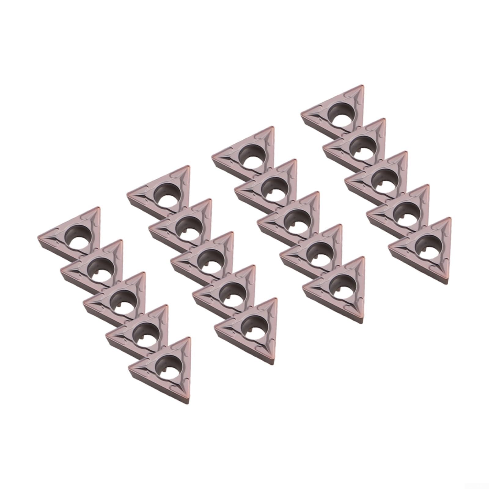 Paquete de 20 cuchillas de inserción de carburo TCMT110204 diseñadas para optimizar el rendimiento en operaciones de torneado y perforación de metal