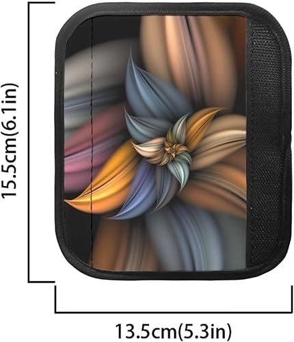 Miniatura 3 de HUISEFOR Funda para mango de nevera con estampado de flores marrones, 4 unidades, protector de mango duradero antideslizante para electrodomésticos