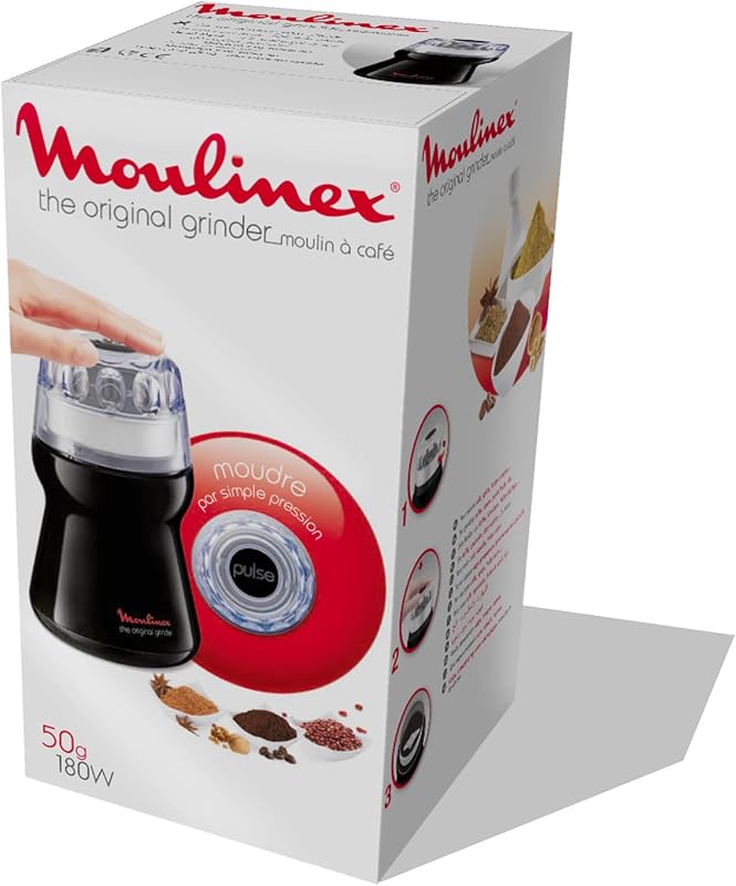 Moulinex AR110830 univerzális kávé- és fűszermalom 180W fekete