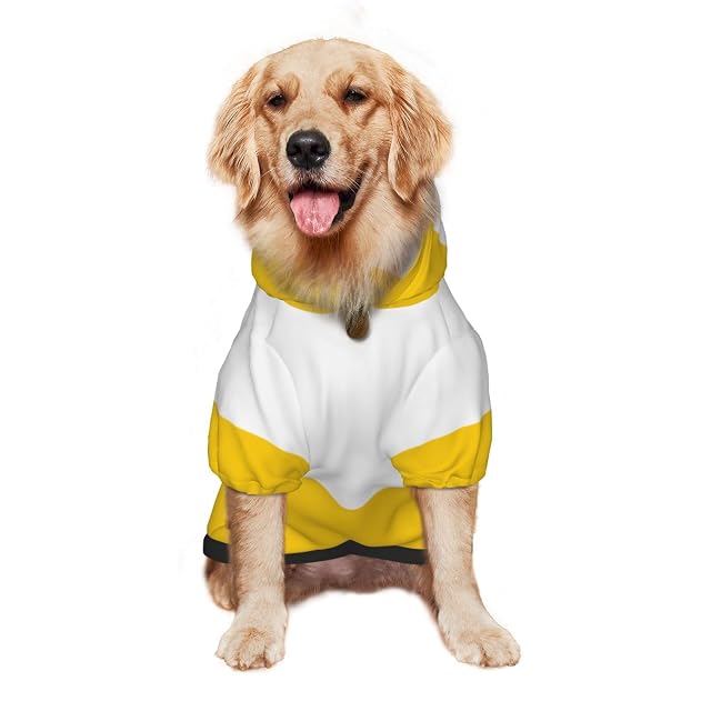 Foto 4 de 8 de The Silesian Flag - Sudadera con capucha para perros medianos y grandes, elegante sudadera para mascotas…