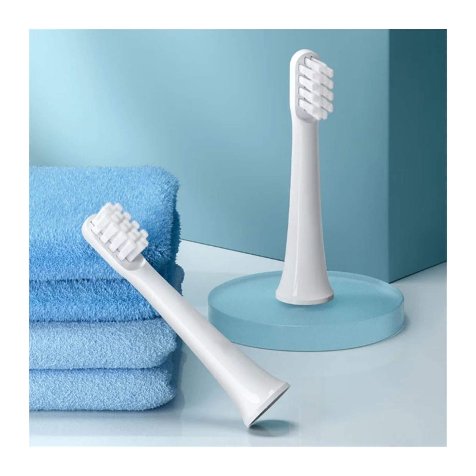 Cabezales 20PCS, compatible con XIAOMI, T100 cerdas suaves | 50PCS 100PCS repuesto de cabezal de cepillo dental sonico para adultos, plastico, 3ARLA03(50White)