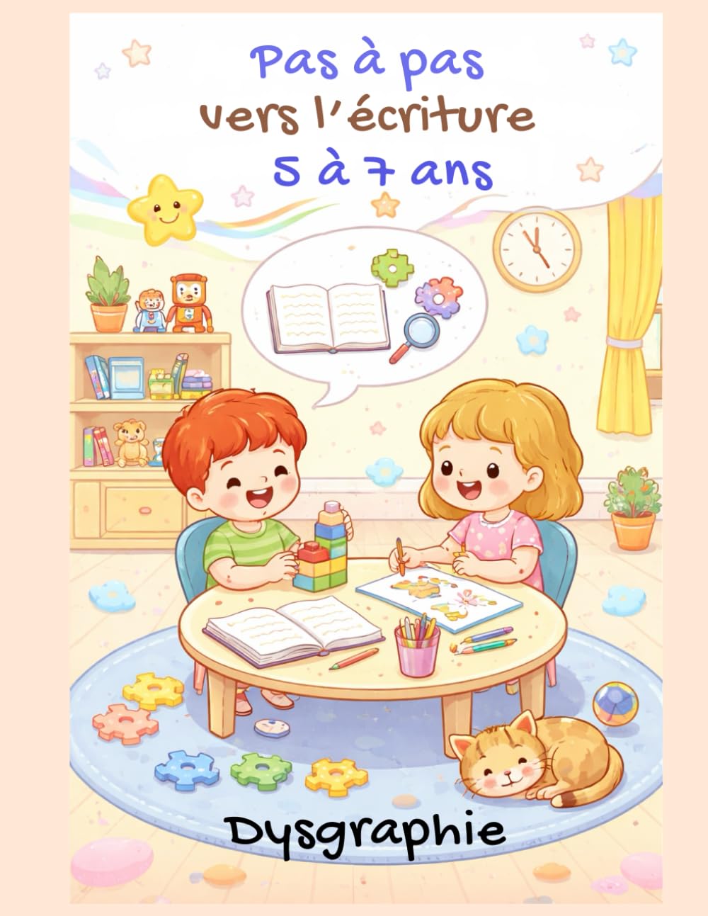 Pas à pas vers l’écriture – 5 à 7 ans: Cahier progressif pour accompagner les enfants ayant des difficultés d’écriture