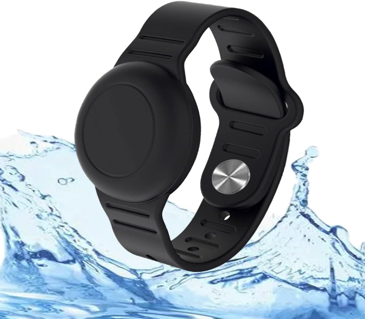 Airtag Bracelet Waterproof for Kids, Silicone Airtag Wristband Full