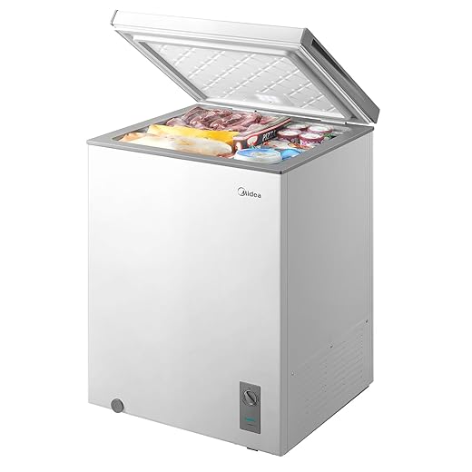 Midea MERC05C4BAWW 5.1 Cubic Feet Chest Freezer Cu.ft-Convertible, White