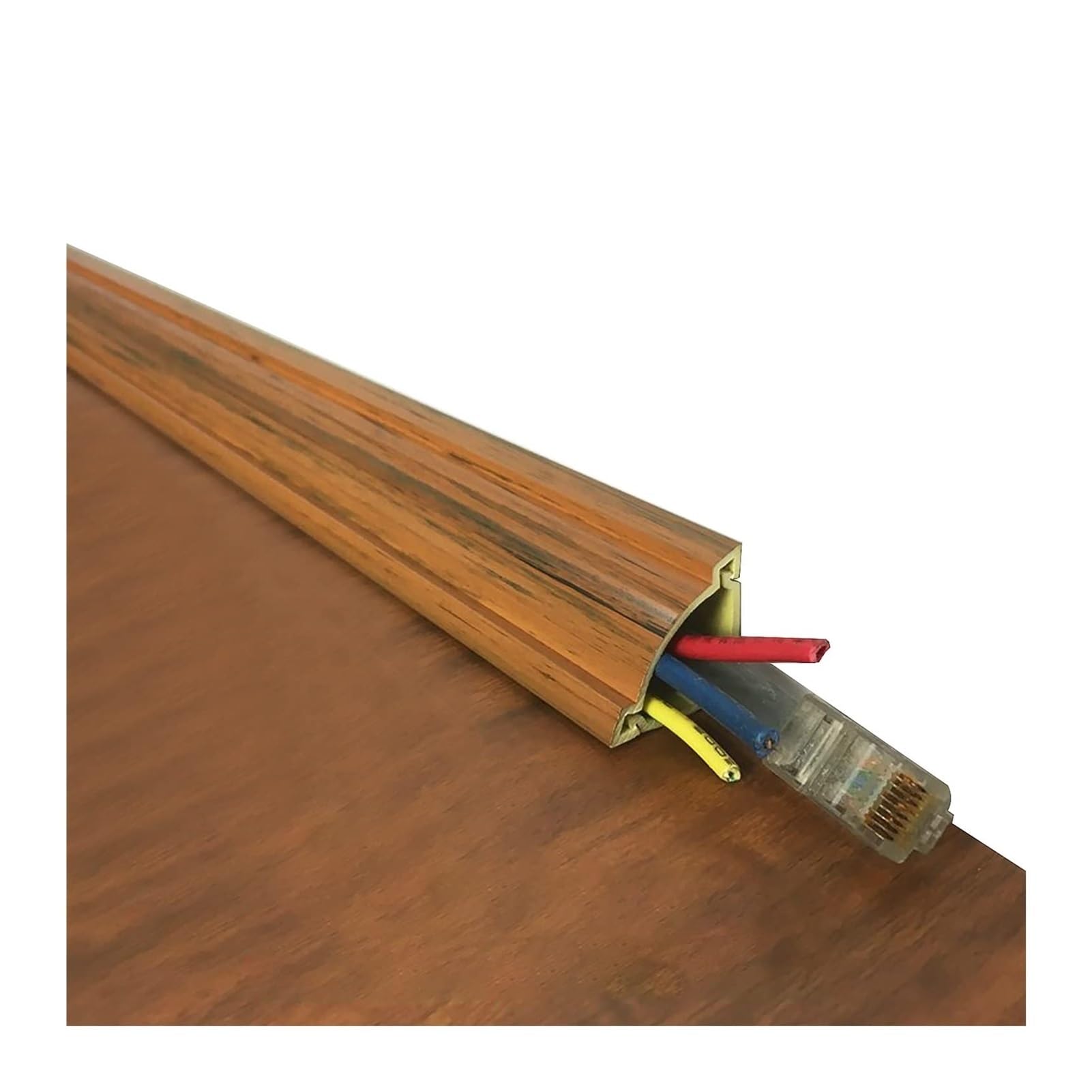 goulotte passe cable Cache-câbles D'angle Mural Auto-adhésif, Passe-câbles En PVC, Cache-câbles Ethernet For Haut-parleur, Salle De Classe, Bureau Ou Salon(16.4ft(500cm))