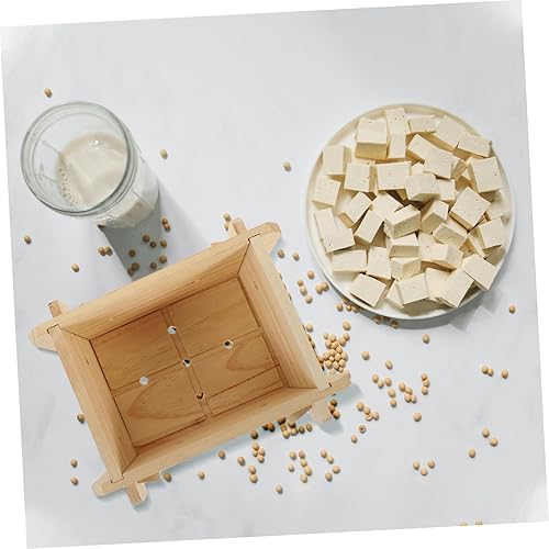 Miniatura 5 de Happyyami Y Herramienta para hacer cuajadas, molde para hacer tofu, molde de prensa de tofu de madera, sello de tofu para el hogar, fácil de usar,