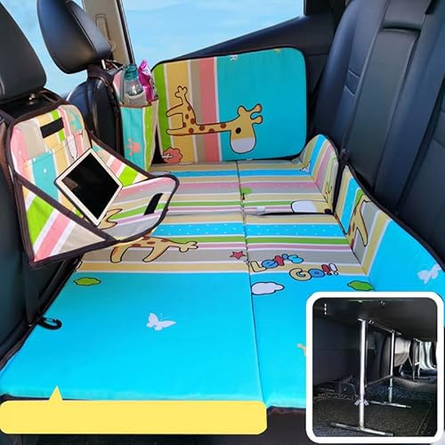 TXGJWRA Car Camping Mattress, Portable Folding Car Bed Mattress Car Sleeping Pad Car Modified Bed for Most Cars Such As SUVs, RVs, Trucks, and Small Trucks,Deer-with Stand