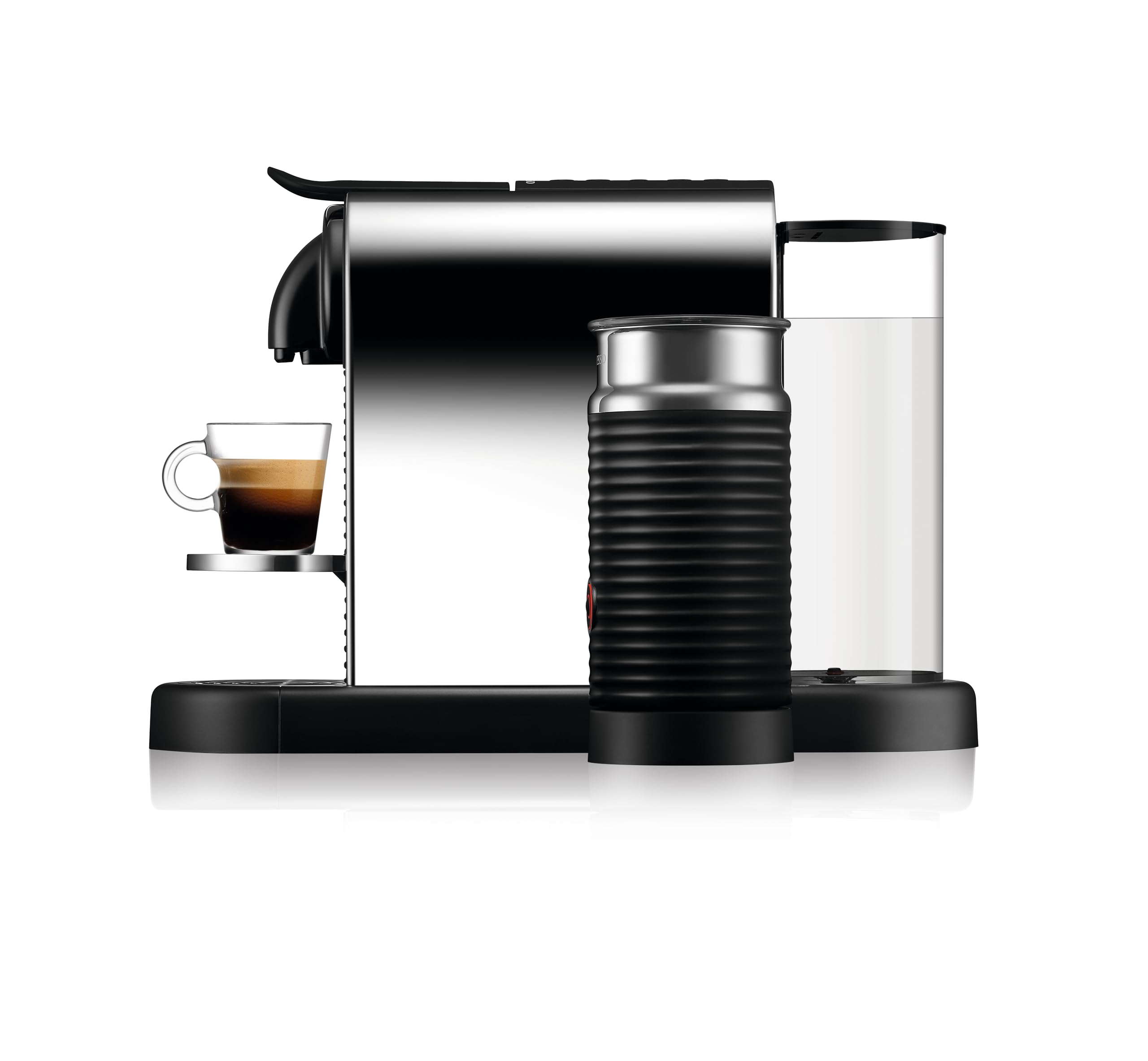 De'Longhi Nespresso CitiZ Platinum & Milk EN330.M, macchina da caffè, macchina per capsule caffè, pressione 19 bar, schiuma per latte calda e fredda con Aeroccino3 incluso, 1260 W, nero